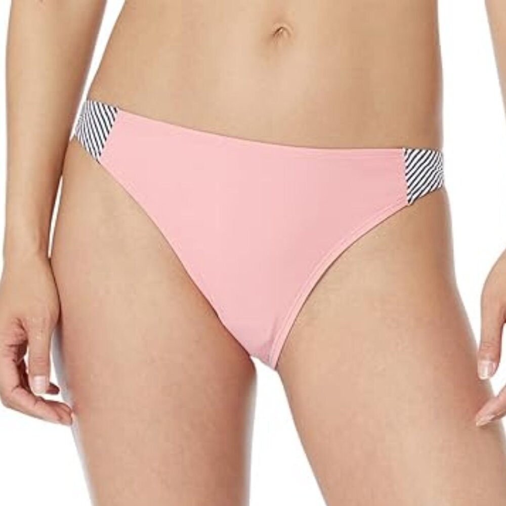 NWT Southern Tide Seersucker Side Panel Bikini Bottom M Citrus Punch Resortwear